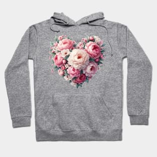 Heart Shaped Flowers Hoodie